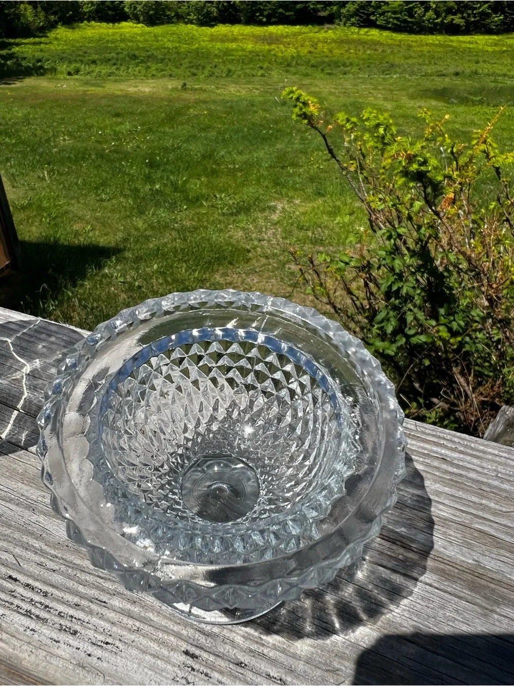 VTG- Viking Diamond Point Glimmer Fairy lamp-Clear UV Reactive-RARE- SEE PHOTOS